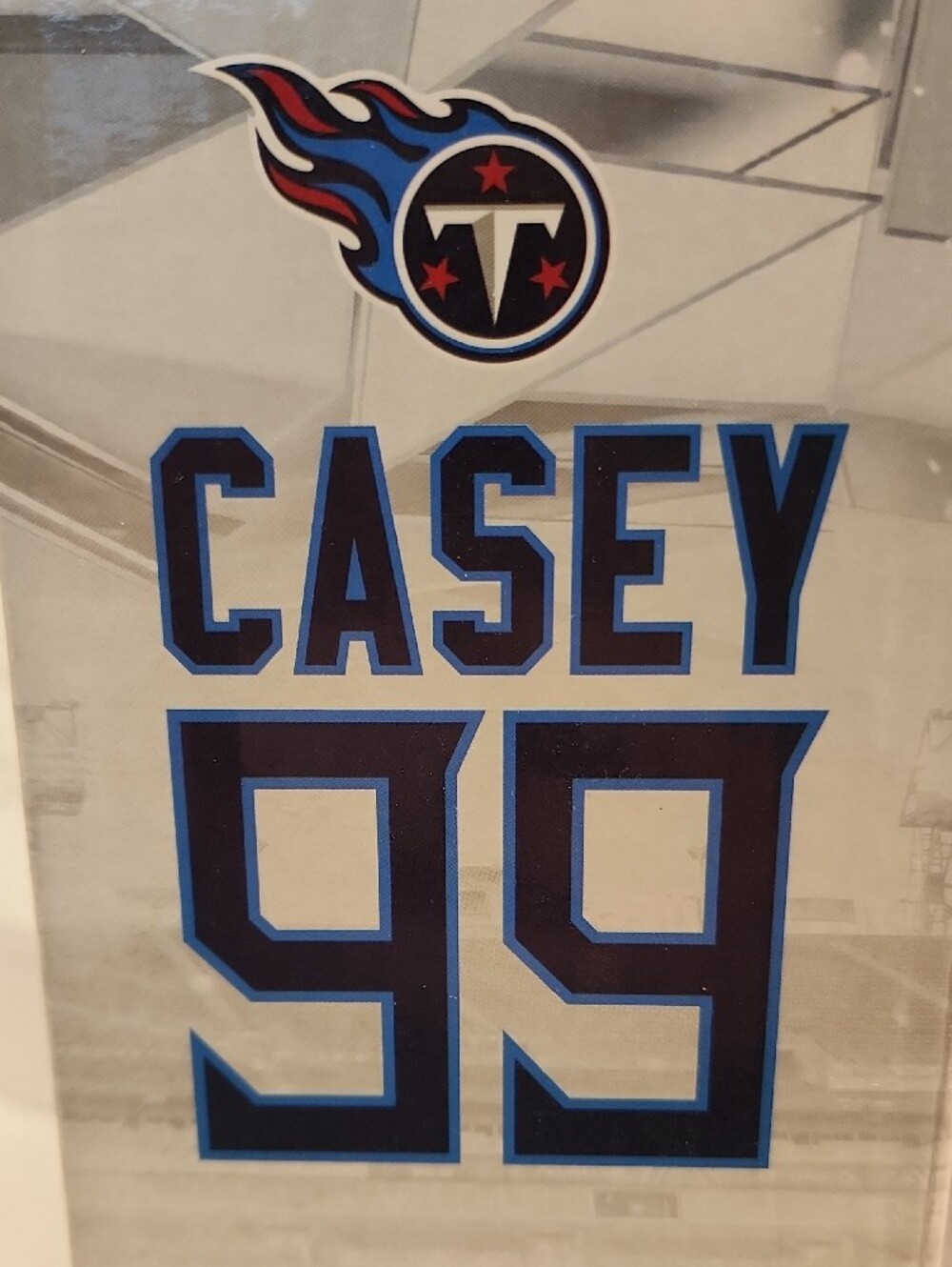 Jurrell Casey Tennessee Titans Bobblehead: Exclusive Member Gift 2018 - Picture 6 of 6